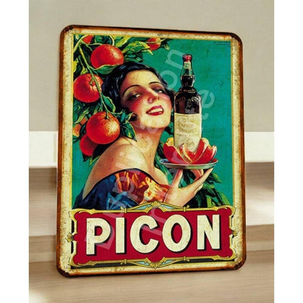 Beer poster on the wall, metal plaque 20x30cm