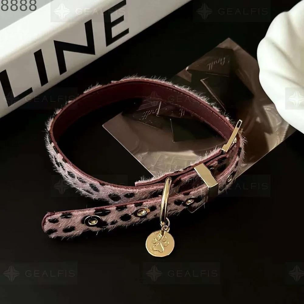 Leopard Print Horsehair Choker Necklace, Sweet And Cool, Sexy, Design, Punk Leather Neck Chain/neckband