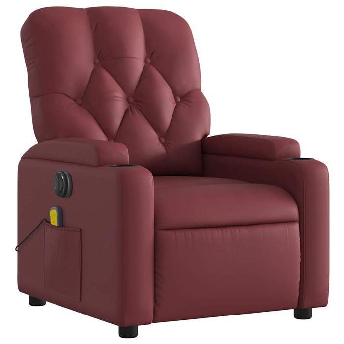 VidaXL Electric Reclining Massage Armchair, Relaxation Chair with Adjustable Backrest and Footrest, Salon Seat 3204769