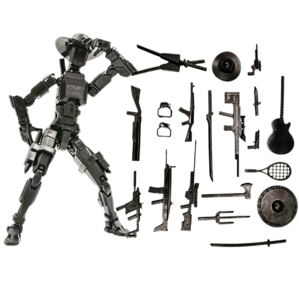 3D Printed Death/Swordsman Dummy 13 Action Figures Multi-Jointed Movable Lucky 13 Action Figure Nova 13 Action Figure for Gift
