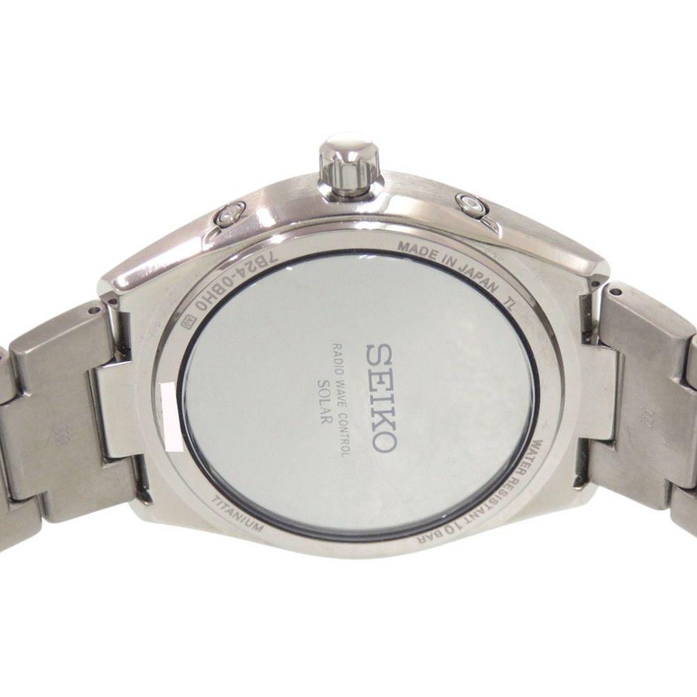 Used Like New Seiko Brightz SAGZ079 7B24-0BH0 Titanium White Solar Radio Watch White Dial 0774 SEIKO
