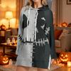 Women's Casual Long Sleeve Halloween Print Hoodie Pullover Top