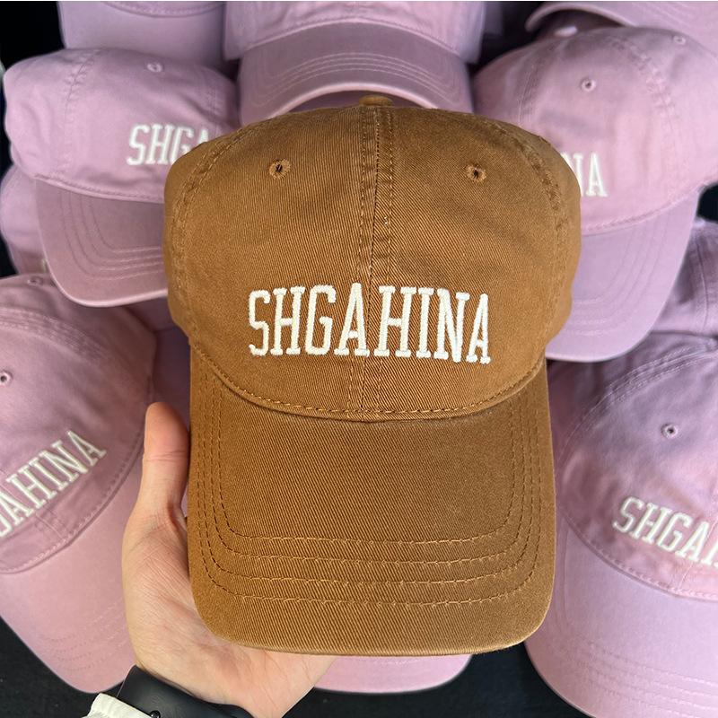

Dry rose pink baseball cap soft top women s embroidery big head circumference cap wide brim showing face small hat Adjustable верблюд