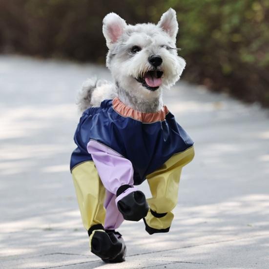 Cizme impermeabile pentru câini cu bretele, pantofi de ploaie pentru câini cu 4 picioare, protector antiderapant pentru labele animalelor de companie pentru mici