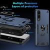 For Samsung Galaxy S25 Edge Case PC+TPU Drop Defend Phone Cover with Ring Kickstand