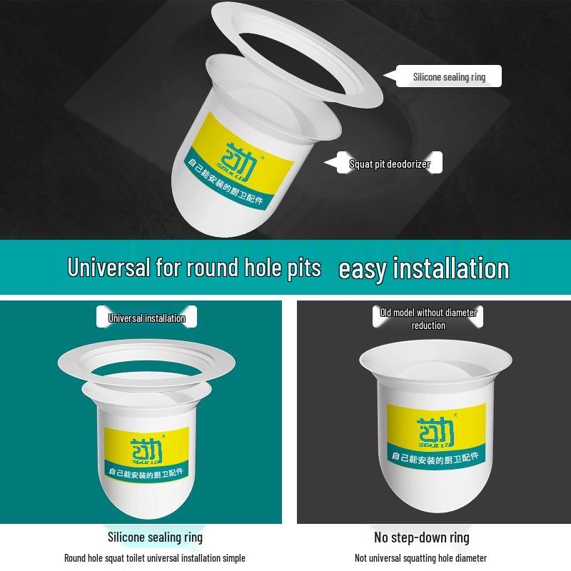 Geruchsstopp-Vorrichtung für Hocktoiletten - Magnetisch, Hygienisch und Geruchsdicht mit Kostenlosem Versand für Neukunden