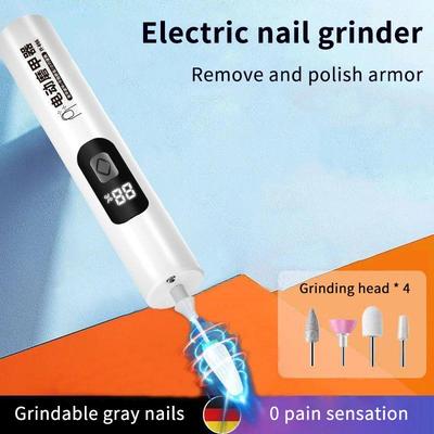 Wireless Electric Nail Polisher Exfoliator Nail Drill 35000Rpm Manicure Cutter Nail Repair Pedicure Milling Cutter Polisher