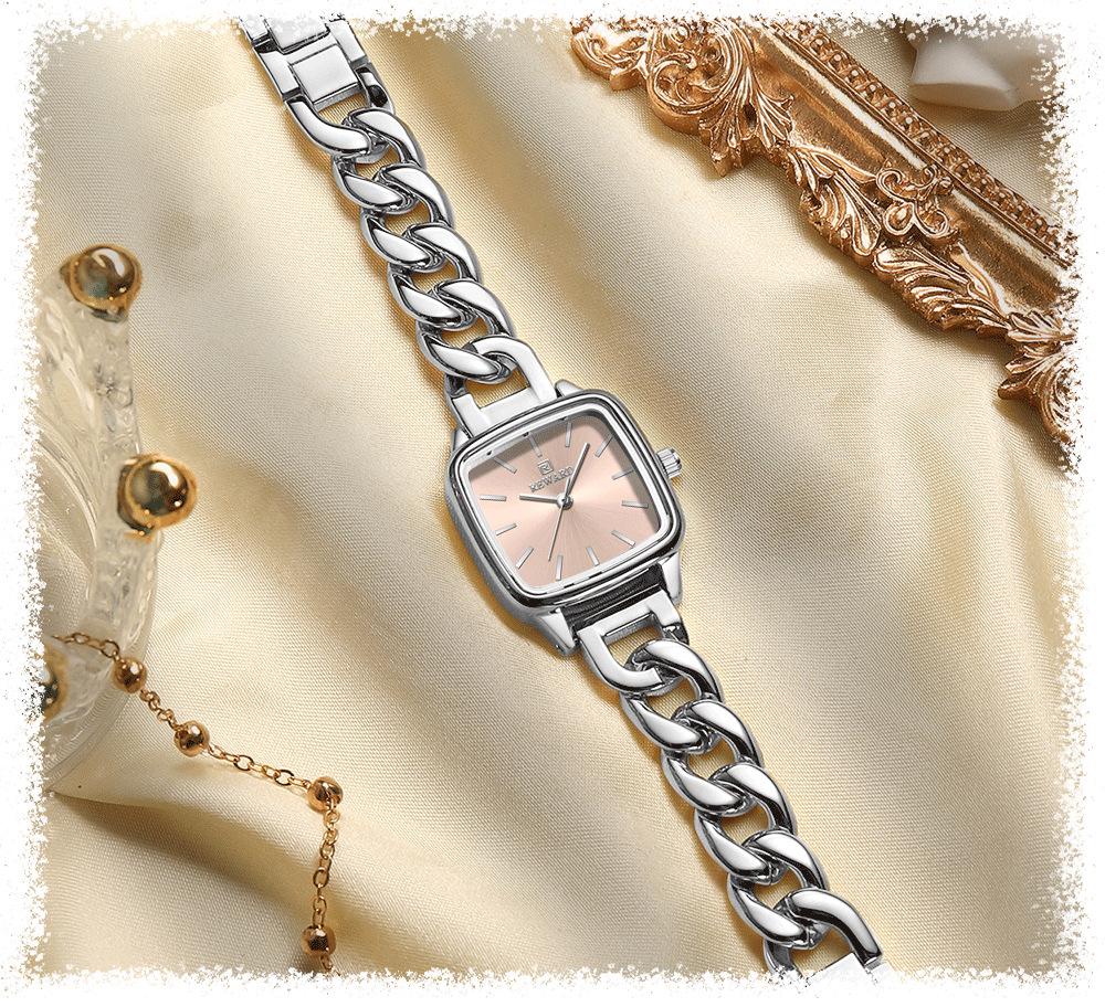 Elegant Sugar Cube Women's Watch: Light Luxury & Fashionable Design
