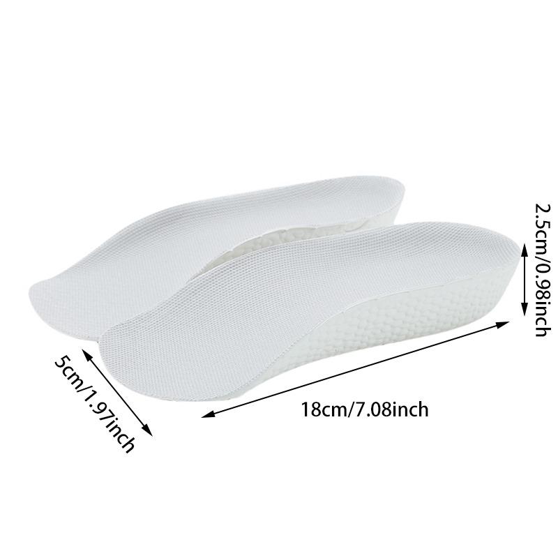 Height Increase Insoles Men Women Shoes Flat Feet Arch Support Orthopedic Insoles Sneakers Heel Lift Memory Foam Soft Shoe Pads