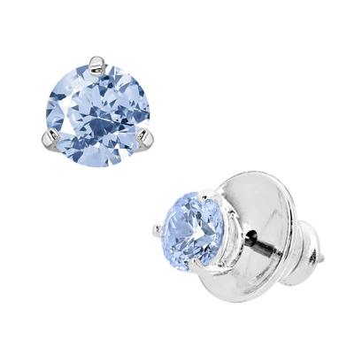 5725002 Solitär Blaue Ohrstecker