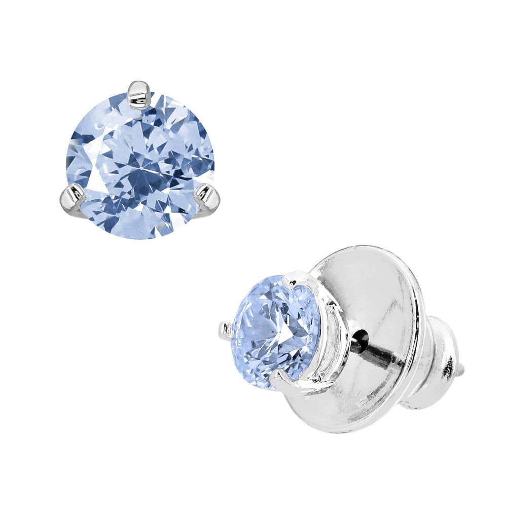 Swarovski 5725002 Solitaire Blue Stud Earrings