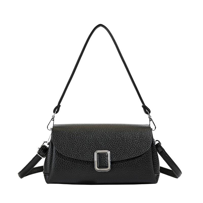 

2025 New Style Simple Fashionable Women s Bag Commuter One-shoulder Cross-section Underarm one size чёрный