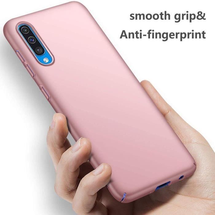 Coque - Samsung - A50 - Protection souple - Silicone ultra-léger - Couleur unie Rose