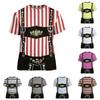 T-shirt da uomo per l'Oktoberfest con stampa testurizzata vintage, manica corta, vestibilità larga, casual, estiva, per uso quotidiano, top con bretelle grafiche e ricami