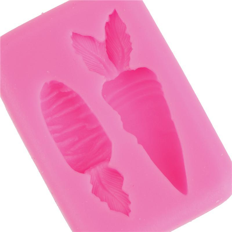 Casual Carrot Vegetables Silicone Mold Decoration Tools Clay Push Mold