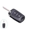 Remote Folding Key Shell Case 3 Buttons Fob For Hyundai I20 I30 Ix35 I35 Uncut