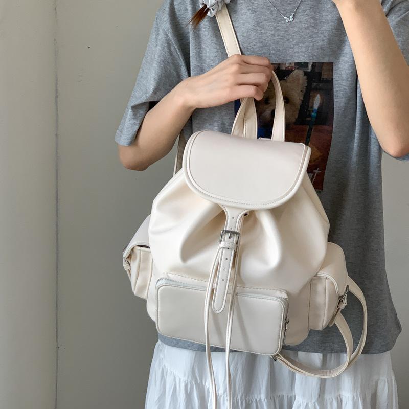 2025 Fashionable Women Backpacks Large Capacity Leather Shoulder Bags College Student Schoolbags Ladies Travel Commuter Bags