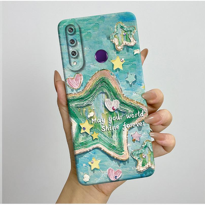 Für Huawei Y6p Hülle MED-LX9 Hübsche Schmetterlingsblumen Coque Weiche Flüssigsilikon Handyhülle Für Huawei Y7p Y 6p 2020 Rückseite