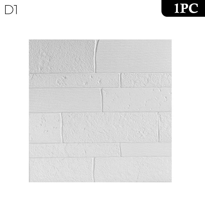 1/4Pcs 3D Foam Ceiling Self-Adhesive Anti-Collision Wall Stickers Waterproof Peel And Stick Background Wallpaper Bed Room Decor
