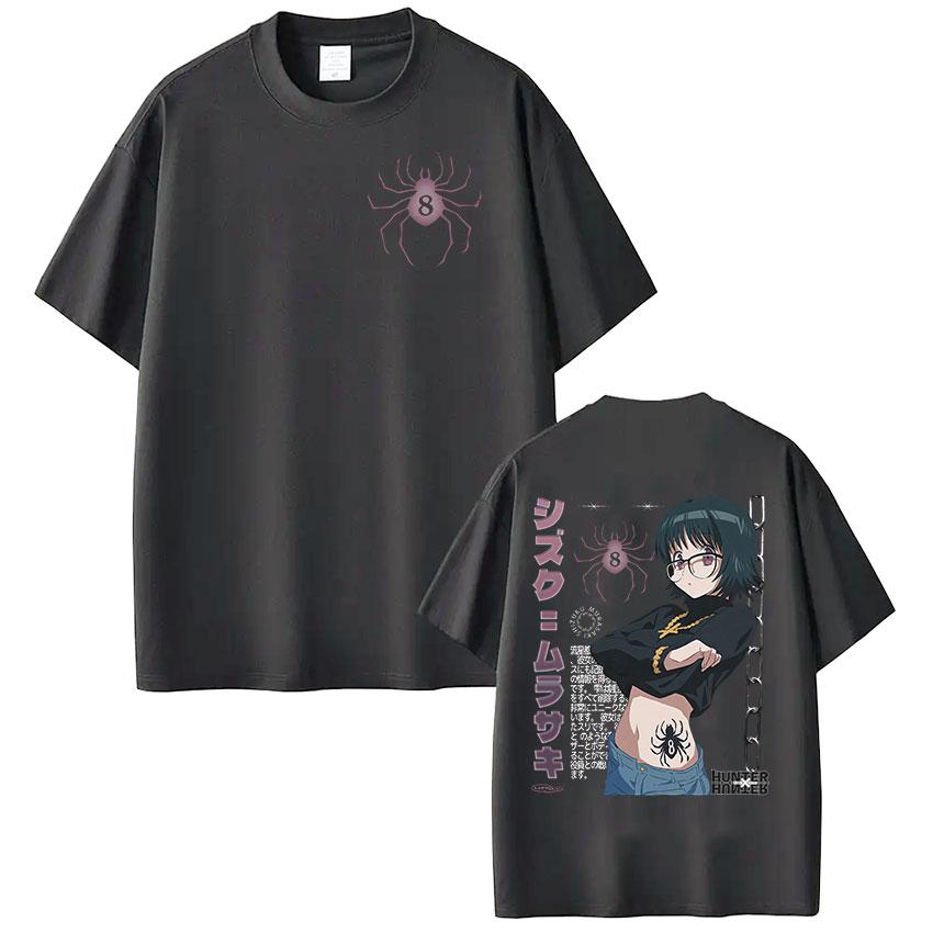Japan Anime Hunter X Hunter T Shirt Shizuku Murasaki Manga Short Sleeve Tshirt Men Women Clothing Cotton Casual Loose Tshirts