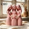 Delicate Detail Figurine Sisters Friendship Statue 3D Printed 3 for Living Modern Minimalist Sculpture Room Office Dorm Apartment Home Decor Heartfelt