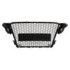 Hex Mesh Badgeless Grille Front Intake Grill Glossy Black Refit for RS Style Fits for A5 S5 B8 2008 2011
