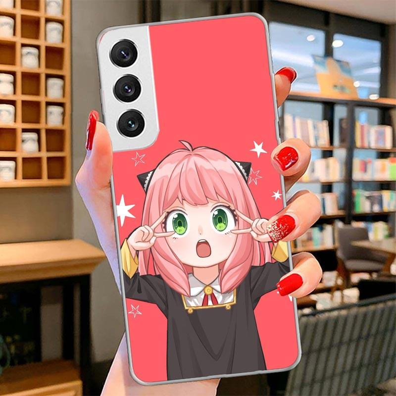 Spy Family Anya Cute Cover Phone Case For Samsung Galaxy S26 S25 Edge S24 Ultra S23 S22 Plus S21 S20 FE Soft Fundas Shell Galaxy
