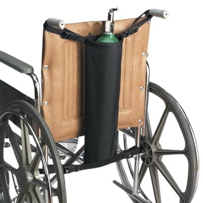 Sauerstoffflaschenhalter für Rollstuhl Schwerlast Wasserdicht Sauerstoffflaschentasche D- und E-Zylinder Tragetasche mit Verstellbaren Gurten für die Meisten Standard