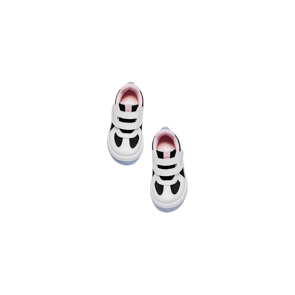 Anta Kids Rebound Low-Top Walking Shoes Baby sneaker White Black Pink A322420033-2