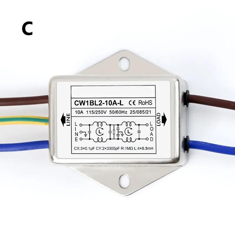AC250V Anti Interference Power Filter Cable Compatible with Various Audio Equipment Models Including For CW1BL2