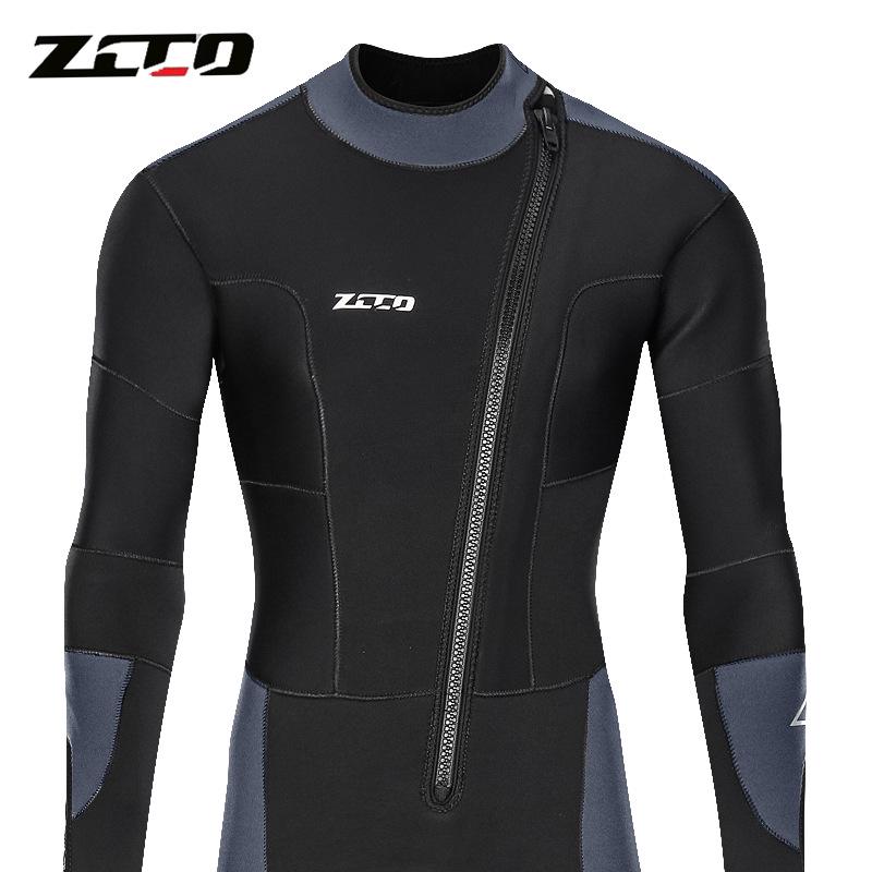 ZCCO 5mm Herren Ganzkörper-Neoprenanzug: Warmer Taucher-, Winterbade-, Surf-, Schnorchelanzug