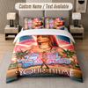 Taylor Swift 3Pcs Bedding Set, Personalized Custom Name Text, 1 Duvet Cover & 2 Pillowcases For Bedroom