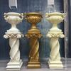 Wedding Gold Roman Column Flower Stand – European Stripe Trophy Fiberglass Décor