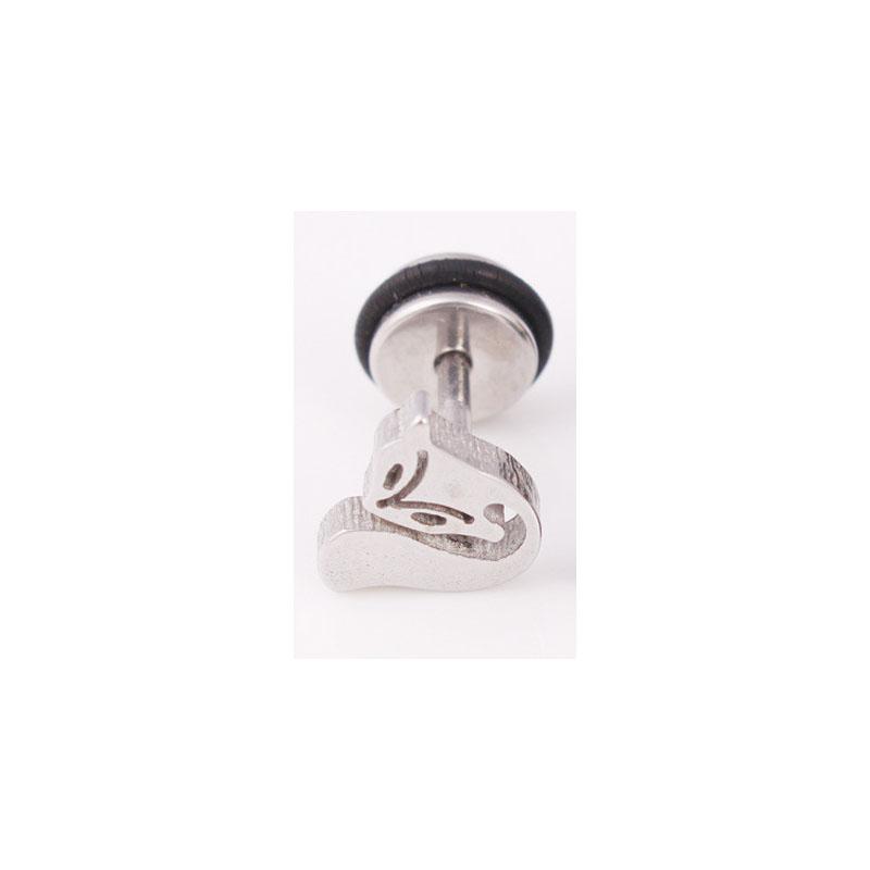 Classic Design Heart Fox Cross Earrings Stainless Steel Star Face Geometric Shaped Stud Ear Jewelry Party Gifts For Women Girls
