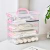 1Pcs Transparent Makeup Organizer Box Drawer Table Jewelry Container Bins Desk Storage Organizer