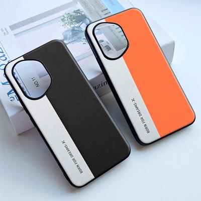 Custodia per telefono For Honor 400 400 Pro Edizione Internazionale in Pelle Liscia Blocco Doppio Colore Anti-Goccia Anti-Impronte Digitali