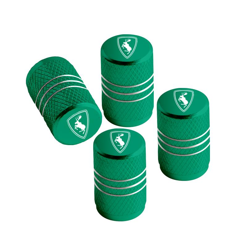 4pcs For Volvo Elk Prancing Moose Logo Ocean V40 V60 XC40 XC90 XC60 S40 Aluminum Car Wheel Tire Valve Cap Covers Tyre Rim Stem
