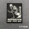 Punk Patch Flame Embroidery Patches For Clothes Scary Skull Iron On Patches On Clothing Embroidered Jacket Badge Sticker