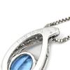 NON BRAND - Aquamarine Diamond PendantNecklace K18WG/Aquamarine Array