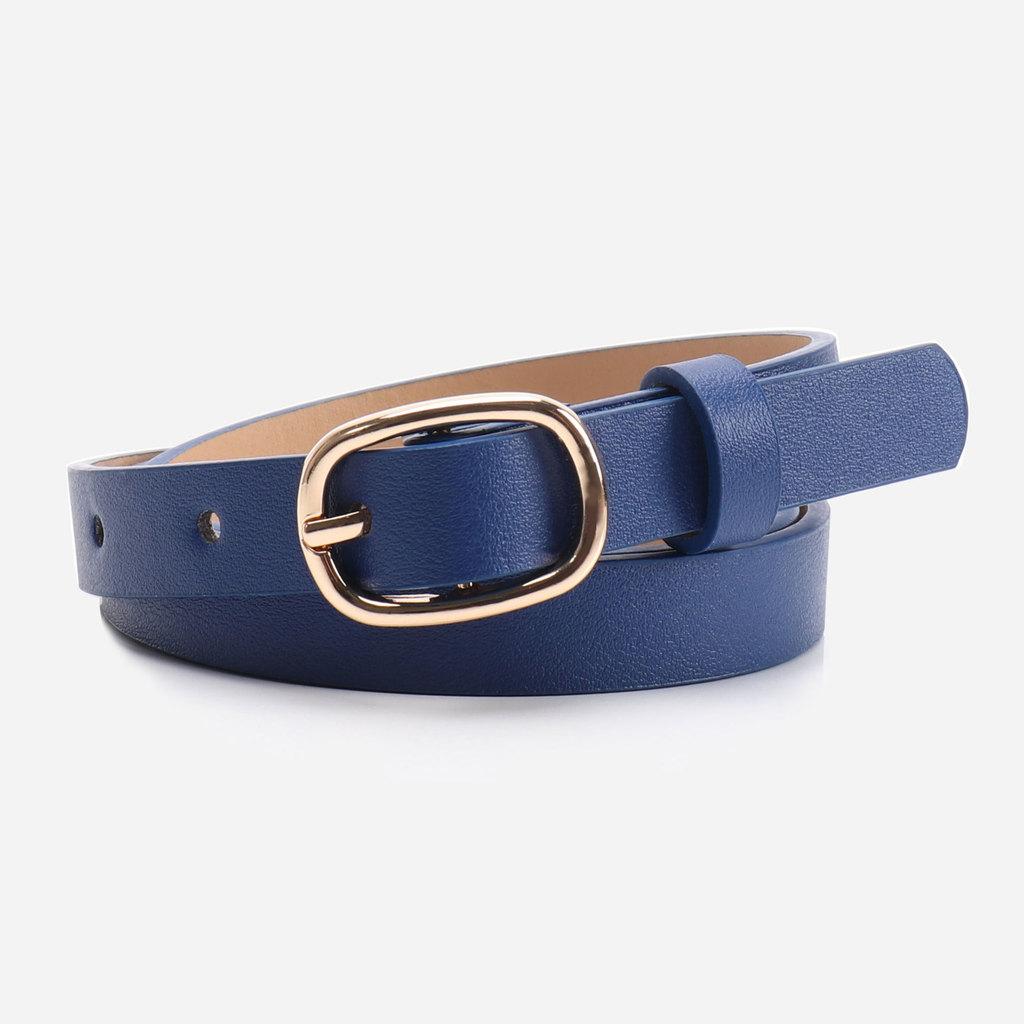 Womens Oval Pin Buckle Belt In Multi Colors For Jeans And Dresses