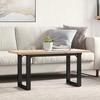 VidaXL Coffee Table O-Frame, Side Table, Sofa End Table, Living Room Furniture, 90x40x45.5cm Pine Wood 3282730