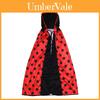 Game Theme Adult Ladybug Cloak Cosplay Gear With Soft Polyester Fabric For Themed Parties