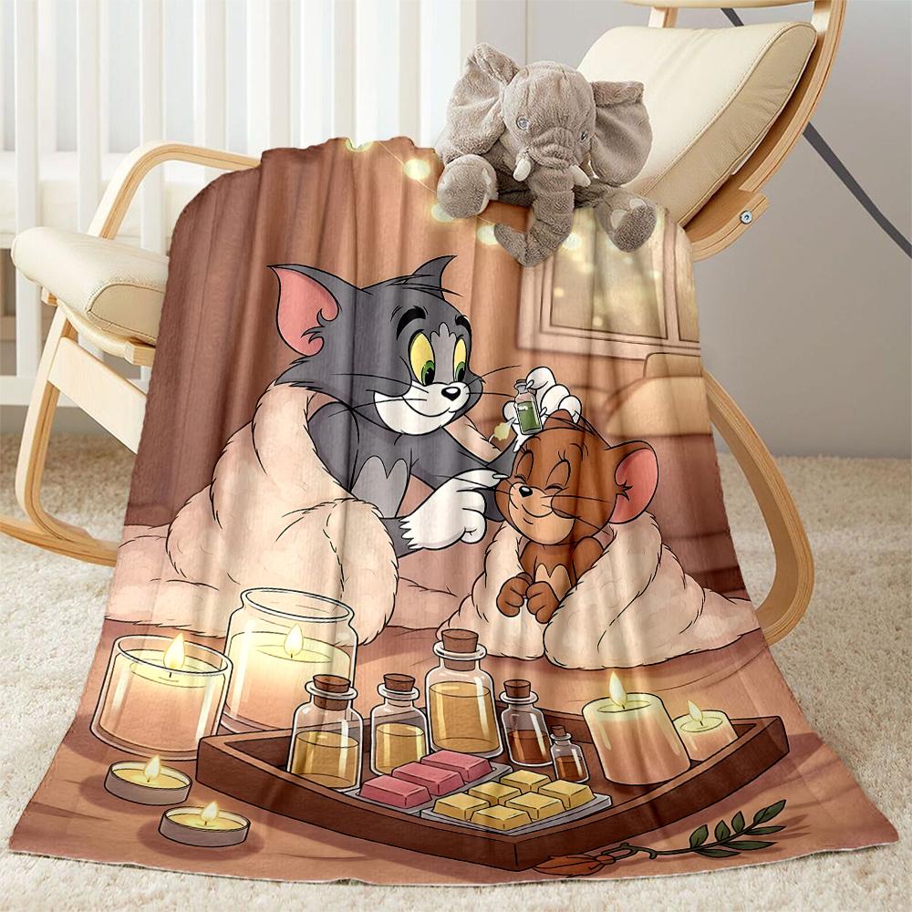 Tom And Jerry Adventure Suitable blanket for offices, travel, living rooms also a good gift for friends and family Suitable for all seasons.