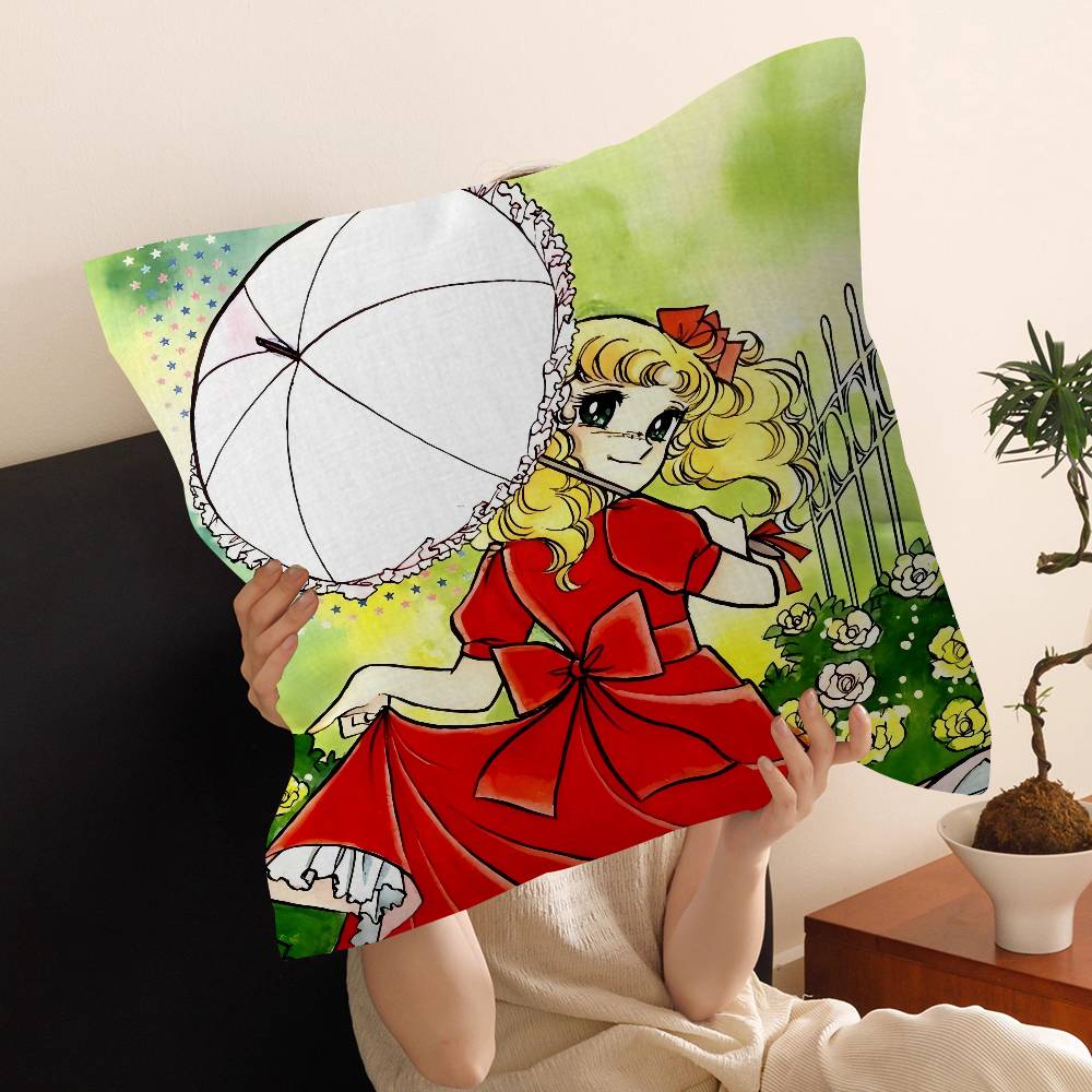 Cartoon Anime womens Candy Sweet pillow cover sofa cushion cover home room decoration children gift