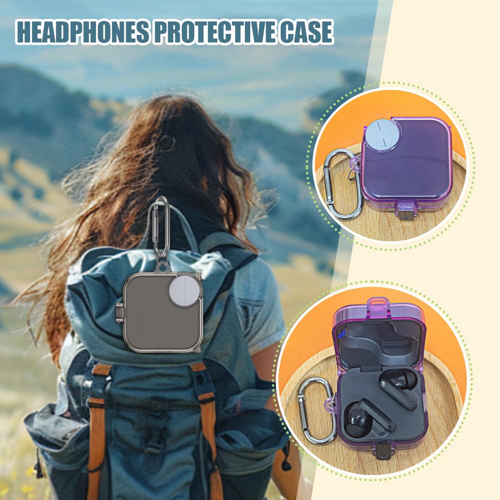 Transparent Protective Case For CMF Buds Pro 2 TPU  Wireless Buletooth Headphone Cover Material Shockproof Dustproof