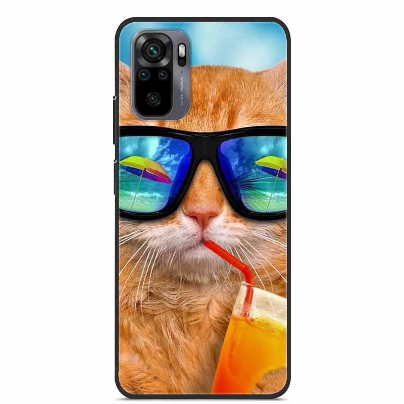 Dla Xiaomi Redmi Note 10S Case silikonowa tylna okładka etui na telefony dla Xiaomi Redmi Note10T 2021 miękki futerał uwaga 10S 10T 10 T S Coque