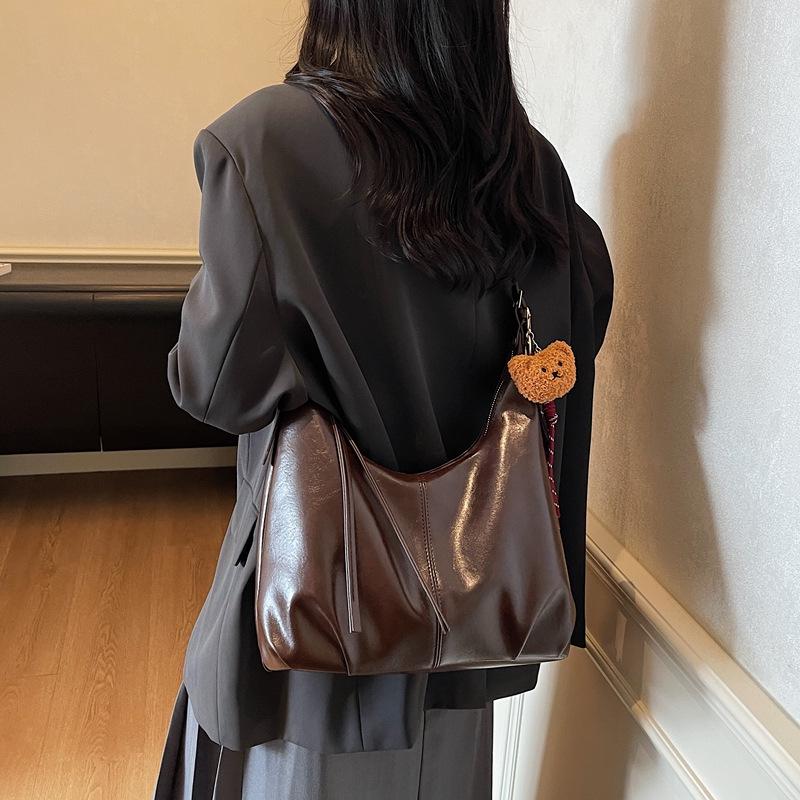 Women's Retro Y2K Autumn/Winter Crossbody Tote - Versatile High-End Fashion Bag