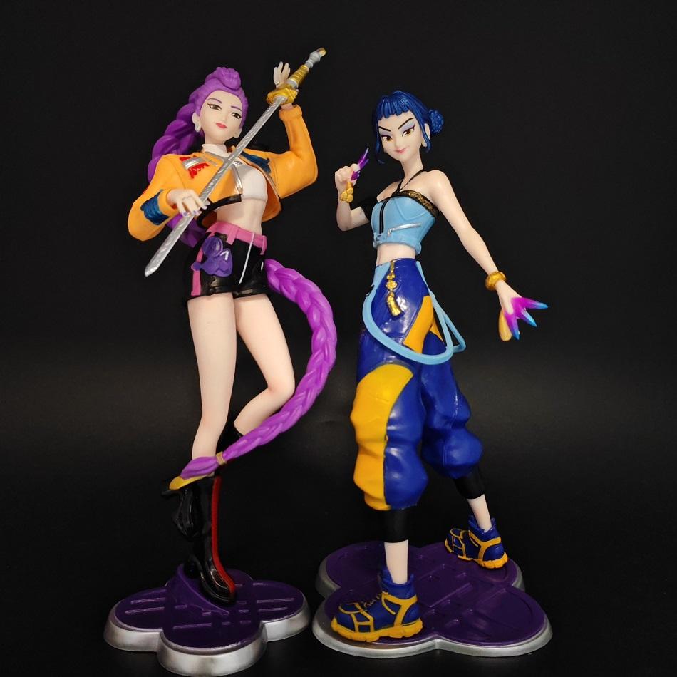 22cm/8.66inch KPop Demon Hunter Rumi Zoey Action Figure Anime Periphery CollectionPVC Toys Desktop Car Ornaments Model Gifts