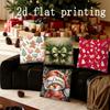 Home Decor Christmas Pattern Pillow Covers Suitable For Sofa Bedroom Car Pillow Cover Cushion Rectangular Back Cushion