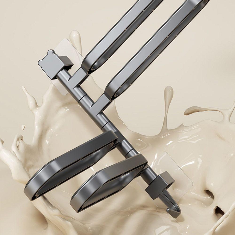 Plastic Swivel Towel Holder Wall Mounted Towel Hanger Practical Bath Towel Storage Rack  For Home